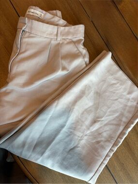 Abercrombie & Fitch Women's Light Cream Tailored Trousers, size 31/12s